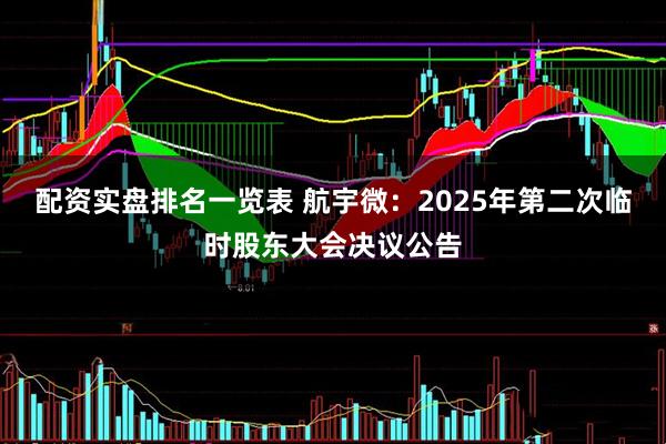 配资实盘排名一览表 航宇微：2025年第二次临时股东大会决议公告