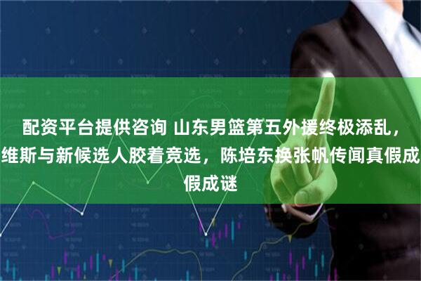 配资平台提供咨询 山东男篮第五外援终极添乱，戴维斯与新候选人胶着竞选，陈培东换张帆传闻真假成谜